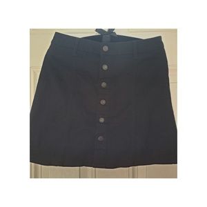 Black Denim Skirt